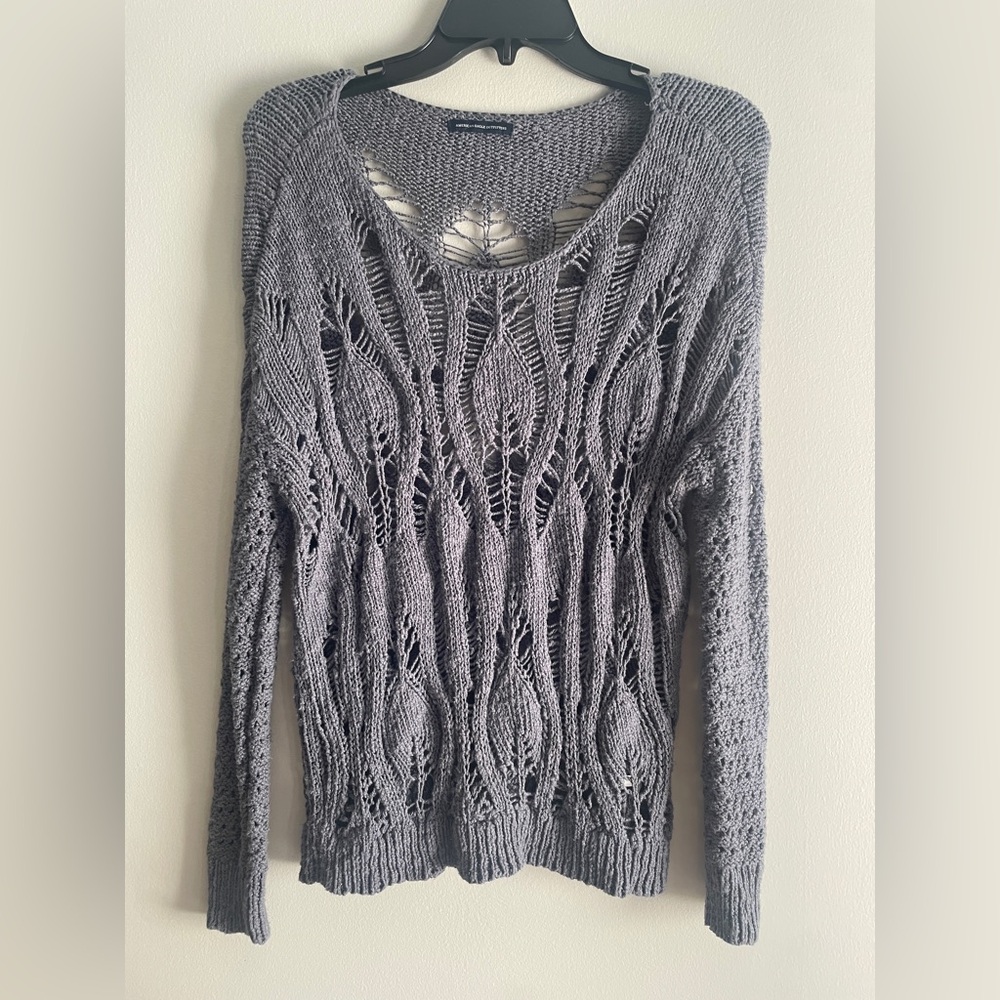 American Eagle Outfitters Charcoal Knit Sweater